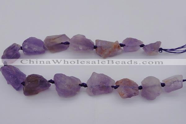 CNG1005 15.5 inches 15*25mm - 25*30mm nuggets amethyst gemstone beads