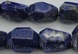 CNG1089 15.5 inches 15*20mm - 18*25mm faceted nuggets lapis lzuli beads