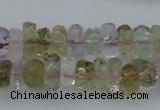 CNG1105 15.5 inches 5*8mm - 6*12mm faceted nuggets mixed quartz beads