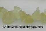 CNG1116 15.5 inches 8*12mm - 13*18mm nuggets lemon quartz beads