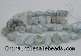 CNG1125 15.5 inches 12*16mm - 20*25mm nuggets aquamarine beads