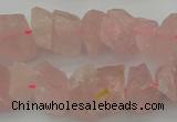 CNG1132 15.5 inches 8*12mm - 13*18mm nuggets rose quartz beads