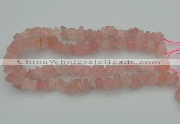 CNG1132 15.5 inches 8*12mm - 13*18mm nuggets rose quartz beads