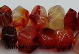 CNG1145 15.5 inches 10*14mm - 15*20mm faceted nuggets red agate beads