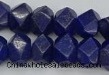 CNG1147 15.5 inches 10*14mm - 13*18mm faceted nuggets lapis lazuli beads