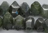 CNG1152 15.5 inches 10*14mm - 15*20mm faceted nuggets labradorite beads