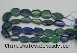 CNG1155 15.5 inches 20*25mm - 25*35mm freeform chrysocolla beads