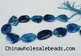 CNG1205 15.5 inches 20*30mm - 30*40mm freeform agate beads