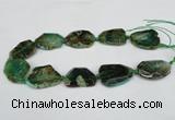 CNG1206 15.5 inches 20*30mm - 30*40mm freeform agate beads