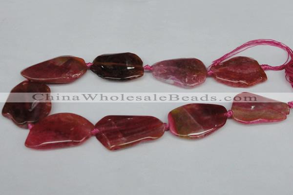 CNG1209 15.5 inches 25*35mm - 35*45mm freeform agate beads