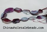 CNG1217 15.5 inches 20*30mm - 30*40mm freeform agate beads