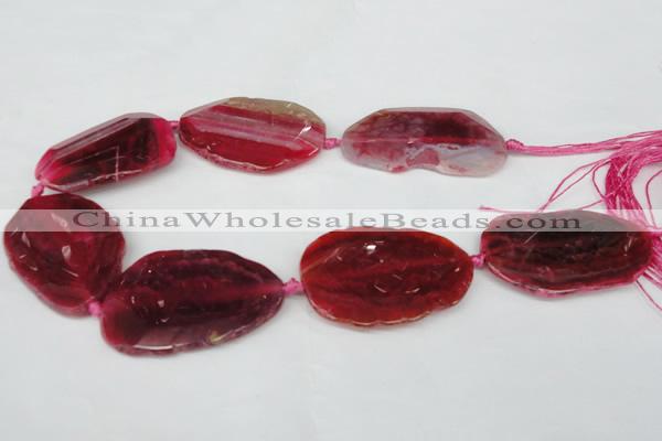 CNG1220 15.5 inches 30*45mm - 40*55mm freeform agate beads