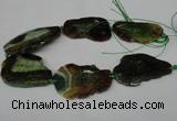 CNG1221 15.5 inches 30*50mm - 40*55mm freeform agate beads