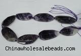 CNG1227 15.5 inches 20*40mm - 25*50mm freeform amethyst beads