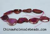CNG1231 15.5 inches 25*35mm - 35*45mm freeform agate beads