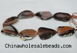 CNG1240 15.5 inches 30*40mm - 35*50mm freeform agate beads