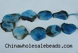 CNG1241 15.5 inches 30*40mm - 40*50mm freeform agate beads