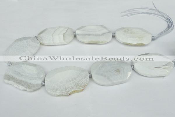 CNG1242 15.5 inches 30*40mm - 40*50mm freeform agate beads