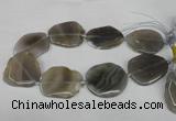 CNG1253 15.5 inches 30*40mm - 45*50mm freeform agate beads
