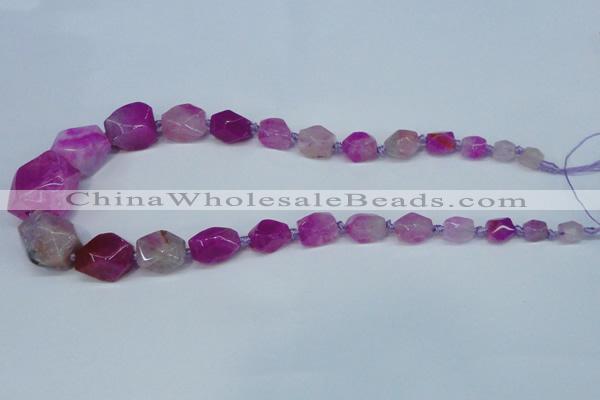 CNG1357 15.5 inches 8*10mm - 20*25mm faceted nuggets agate beads