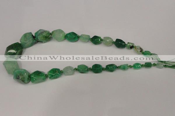 CNG1359 15.5 inches 8*10mm - 20*25mm faceted nuggets agate beads