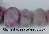CNG1366 15.5 inches 8*12mm - 22*30mm faceted nuggets agate beads