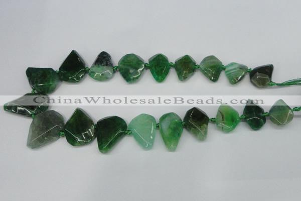 CNG1389 15.5 inches 15*20mm - 20*35mm freeform agate beads