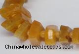 CNG1400 15.5 inches 10*15mm - 12*22mm nuggets agate gemstone beads