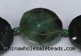 CNG1407 15.5 inches 20*25mm - 30*35mm faceted freeform agate beads