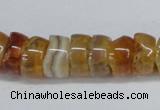 CNG1440 15.5 inches 6*12mm - 10*12mm nuggets agate gemstone beads