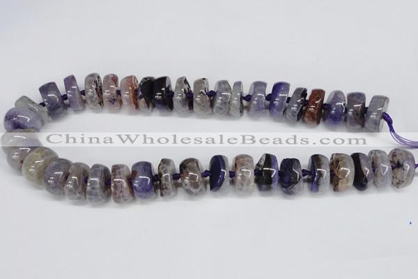 CNG1453 15.5 inches 8*20mm - 10*20mm nuggets agate gemstone beads