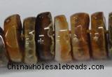 CNG1456 15.5 inches 8*25mm - 12*25mm nuggets agate gemstone beads