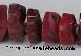 CNG1487 15.5 inches 10*15mm - 12*25mm nuggets agate gemstone beads