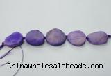 CNG1512 8 inches 20*30mm - 25*35mm freeform agate beads