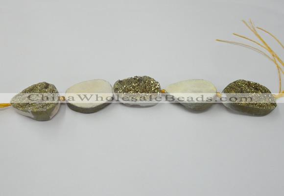 CNG1528 8 inches 22*30mm - 25*35mm freeform agate beads