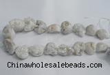 CNG1575 18*25mm - 20*30mm nuggets plated druzy agate beads