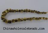 CNG1582 15.5 inches 8*12mm - 12*20mm nuggets plated quartz beads