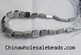 CNG1593 15.5 inches 10*15mm - 18*20mm nuggets plated quartz beads