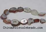 CNG1601 15.5 inches 18*25mm - 25*30mm freeform druzy agate beads