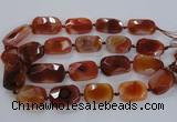 CNG1634 15.5 inches 25*35mm - 25*40mm faceted freeform agate beads