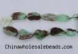 CNG1655 15.5 inches 20*30mm - 30*35mm freeform australia chrysoprase beads