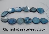 CNG1657 15.5 inches 25*30mm - 30*35mm freeform druzy agate beads