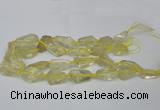 CNG1702 15.5 inches 15*20mm - 18*35mm nuggets lemon quartz beads