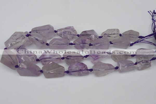 CNG1704 15.5 inches 15*20mm - 18*35mm nuggets amethyst beads