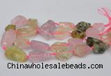 CNG1710 15.5 inches 15*20mm - 18*35mm nuggets mixed quartz beads