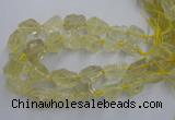 CNG1823 15.5 inches 20*25mm - 25*30mm nuggets lemon quartz beads