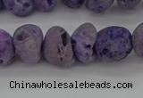 CNG2012 15.5 inches 8*10mm - 10*14mm nuggets plated druzy agate beads