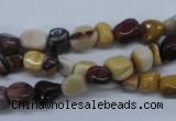 CNG206 15.5 inches 6*8mm nuggets mookaite gemstone beads