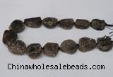 CNG2130 15.5 inches 18*25mm - 25*30mm nuggets druzy agate beads