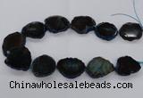 CNG2140 15.5 inches 25*35mm - 30*40mm freeform agate gemstone beads